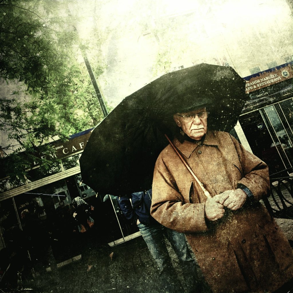 Man in Rain - Ortakoy, Turkey 2014